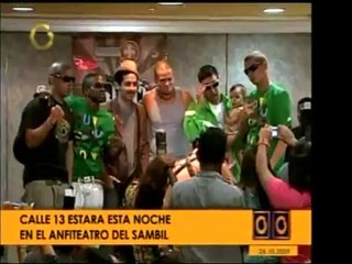El dúo de reggaeton Calle 13 habló con la prensa venezolana