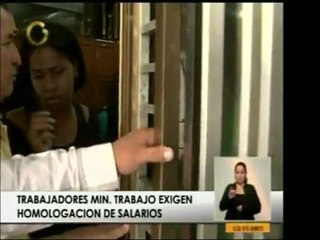 Trabajadores del Min. del Trabajo reclaman la homologación d