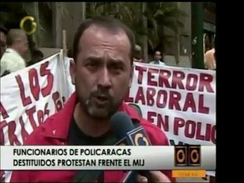 Ex funcionarios de Policaracas presentaron un pliego de 200