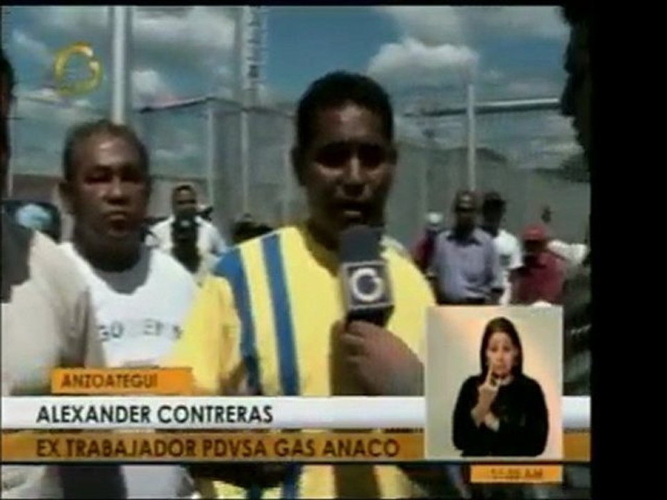 Trabajadores de PDVSA Gas Anaco se encadenaron a las puertas