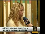 Madres y niños del Preescolar Jockey Club de San Martín recl