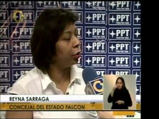 Reyna Sarraga salió del PSUV y entró a las filas del PPT. Se