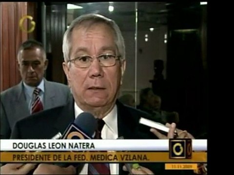 El pdte. De la Fed. Venezolana de Médicos, Douglas León Nate