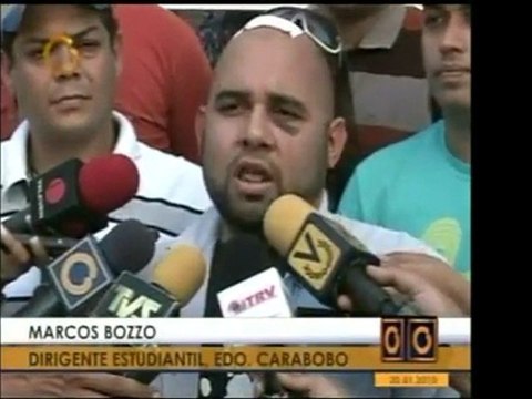 Estudiantes de la Univ. de Carabobo consignaron pruebas del