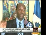 El encargado de negocios de Haiti informa sobre la situación