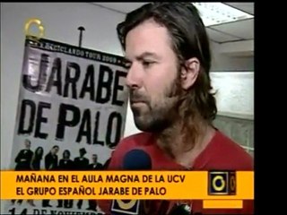 Entrevista con el cantante de Jarabe de Palo, justo antes de