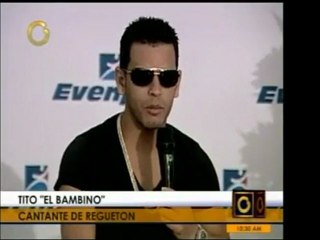 El reggaetonero Tito "El Bambino" habla en rueda de prensa a