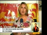 EL PCV apoya la posición de Chavez al no negociar con Colomb