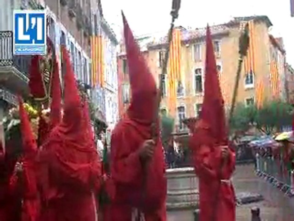 Perpignan ; Orage sur la Procession de la Sanch