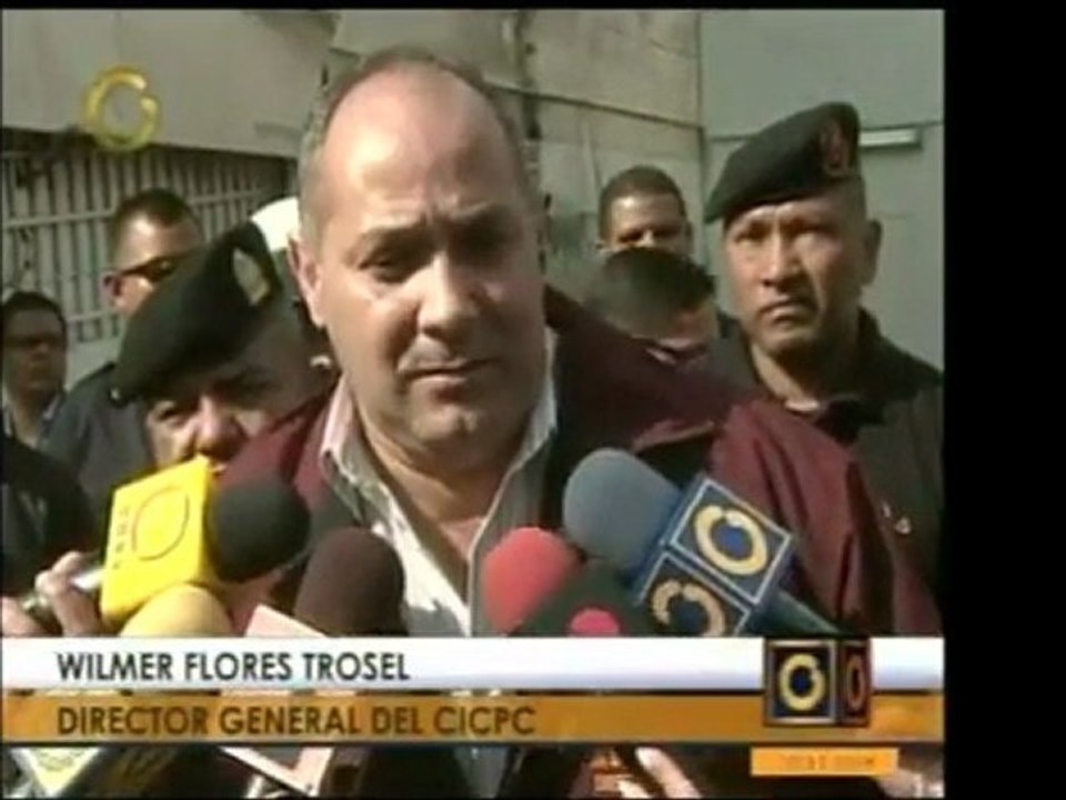 El comisario del CICPC Wilmer Flores Trossel da detalles sob