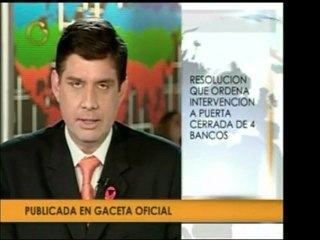 Salió publicado en Gaceta Oficial la intervención a puertas