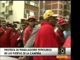 Obreros de PDVSA Anaco están en Caracas para dialogar con la