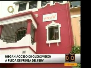 El PSUV una vez negó el ingreso a Globovisión a su rueda de