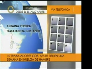 Un trabajadora en huelga de la gobernación de Apure, dice qu