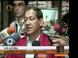 El Min. Luis Acuña, envía su pésame a la familia del estudia