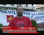 Concentración por Los Cinco frente a consulado de EEUU en Sevilla