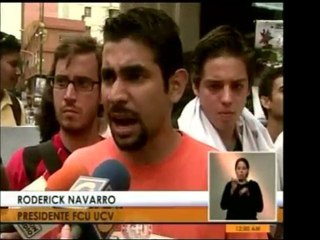 El movimiento estudiantil de Caracas marchó hasta el Min. de