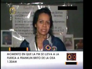 @globovision PM retiro a Franklin Brito de la sede de la OEA