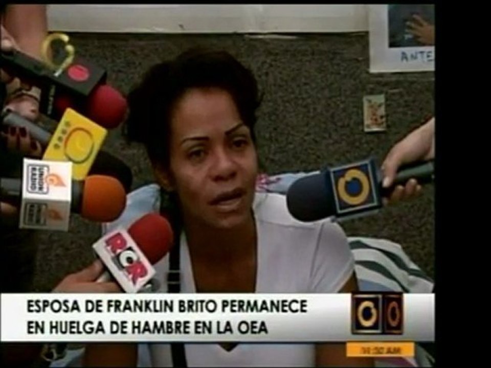 La esposa de Franklin Brito, en huelga de hambr...