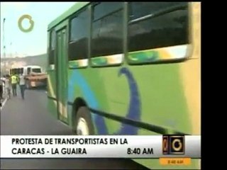 Los transportistas de la Autopista Caracas-La Guaira dan las