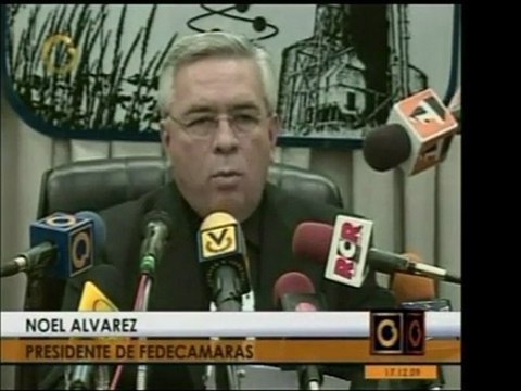 El pdte. de Fedecámaras presentó el balance anual de 2009 y
