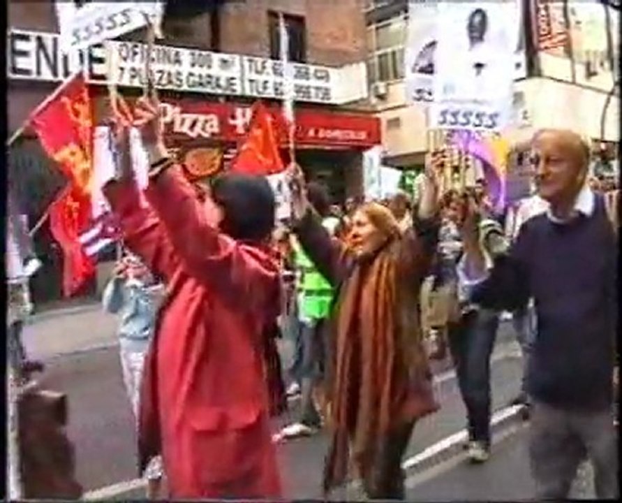 Voces solidarias con Los Cinco. Madrid 4 de octubre de 2008