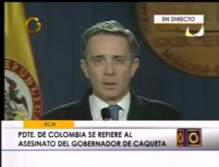 @globovision Uribe se refiere a la muerte de gobernador colo