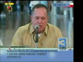 下载视频: El Min. Diosdado Cabello declara en rueda de prensa conjunta