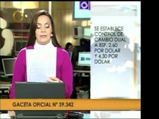 Hoy lunes 11 de enero de 2010 fue publicado el nuevo cambio