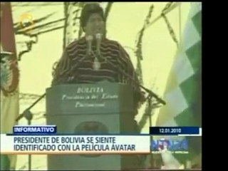 El Pdte. Evo Morales, afirmó haberse identificado con el pro