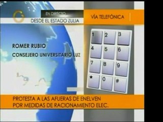 En Zulia hay una protesta a las afueras de Enelven por el ra