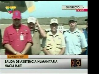 Una segunda misión humanitaria venezolana parte hacia Haiti.