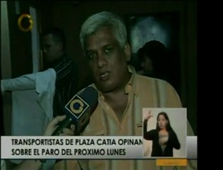 Transportistas de Catia apoyan el paro pautado para el próxi
