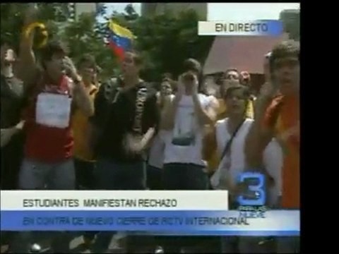 Desde distintas universidades de Caracas estudiantes univers