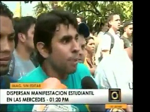 Estudiantes oficialistas y de oposición parecían llegar a un