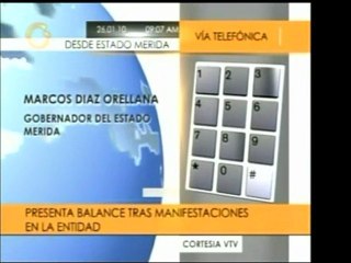 El gobernador de Mérida, reporta dos muertos en las protesta