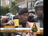 Protesta de estudiantes en la Av. Romulo Gallegos