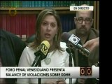 El Foro Penal Venezolano reporta violaciones sistemáticas de