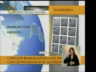 Download Video: Autoridades universitarias y cuerpos de seguridad de Táchira