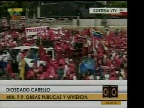 Diosdado Cabello afirma que a RCTV se le acaba el tiempo. Se
