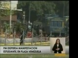 Estudiantes que se movilizaron hacia Plaza Venezuela fueron