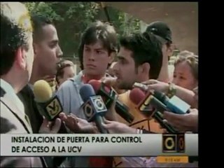 Roderick Navarro, del FCU de la UCV, habla sobre las puertas