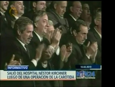 El ex Pdte. argentino Néstor Kirchner se encuentra bien de s