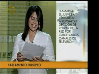 El Parlamento Europeo pide a Venezuela revisar la decisión q