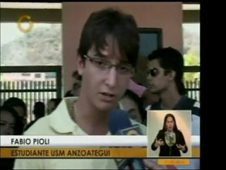 Un estudiante de la Univ. Sta. María, de Anzoátegui, cuenta