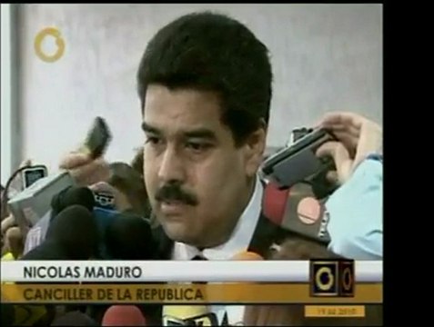 El Canciller Nicolás Maduro habla sobre la ayuda cubana, la