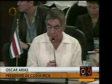 Oscar Arias declaró en la Cumbre de la Unidad sobre la impor