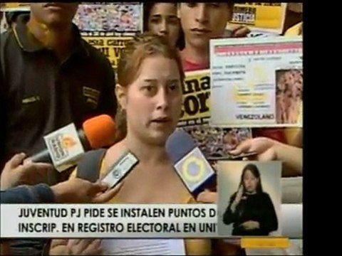 La Juventud de Primero Justicia acudió al CNE para pedir que