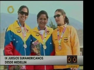 Olga Bosch, atleta de tiro con arco criolla en Medellín 2010