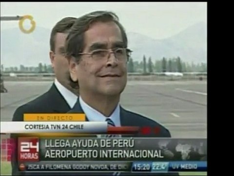 El Pdte. Del Perú, Alan García, llega a Chile con 21 médicos